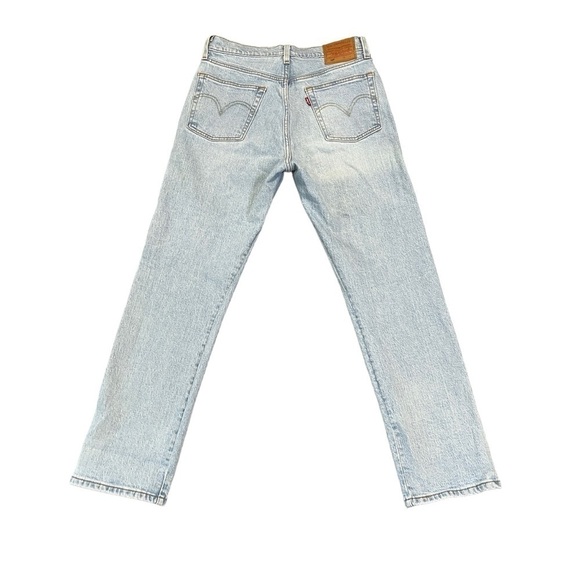 Levi Premium 501 Original Sport Stripe Cropped Jeans. Blue Size 27 #785 - Picture 6 of 12